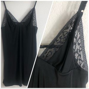 Victoria’s Secret Silky Black Chemise Slip Medium